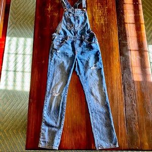 Girls Gap denim overalls